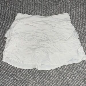 White Athleta Girls Tennis Skirt